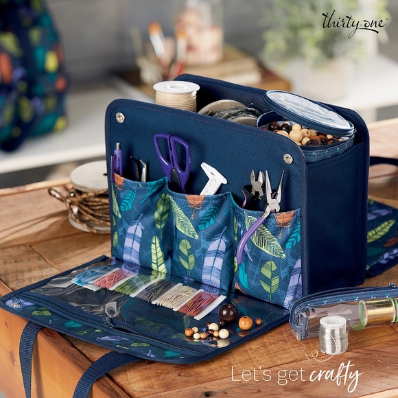 thirty-one Handbags - LAST ONE!  Get creative caddy/Charcoal Crosshatch